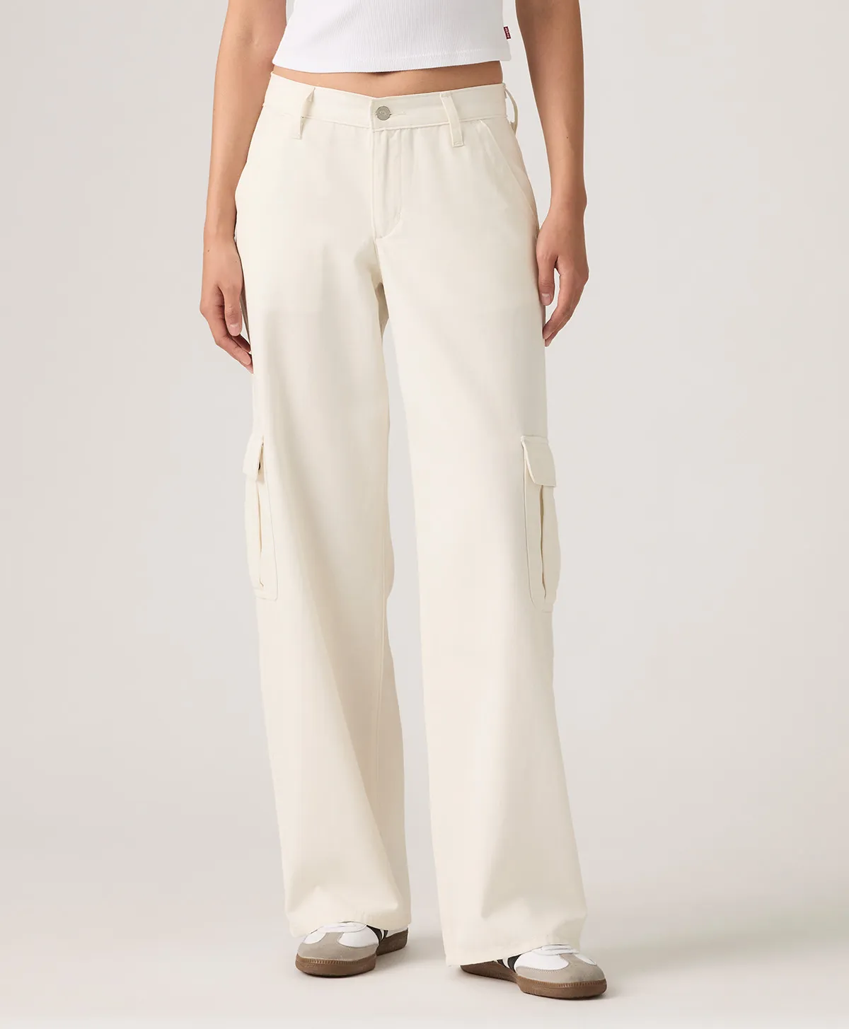 Jeans Super Loose Cargo Para Mujer
