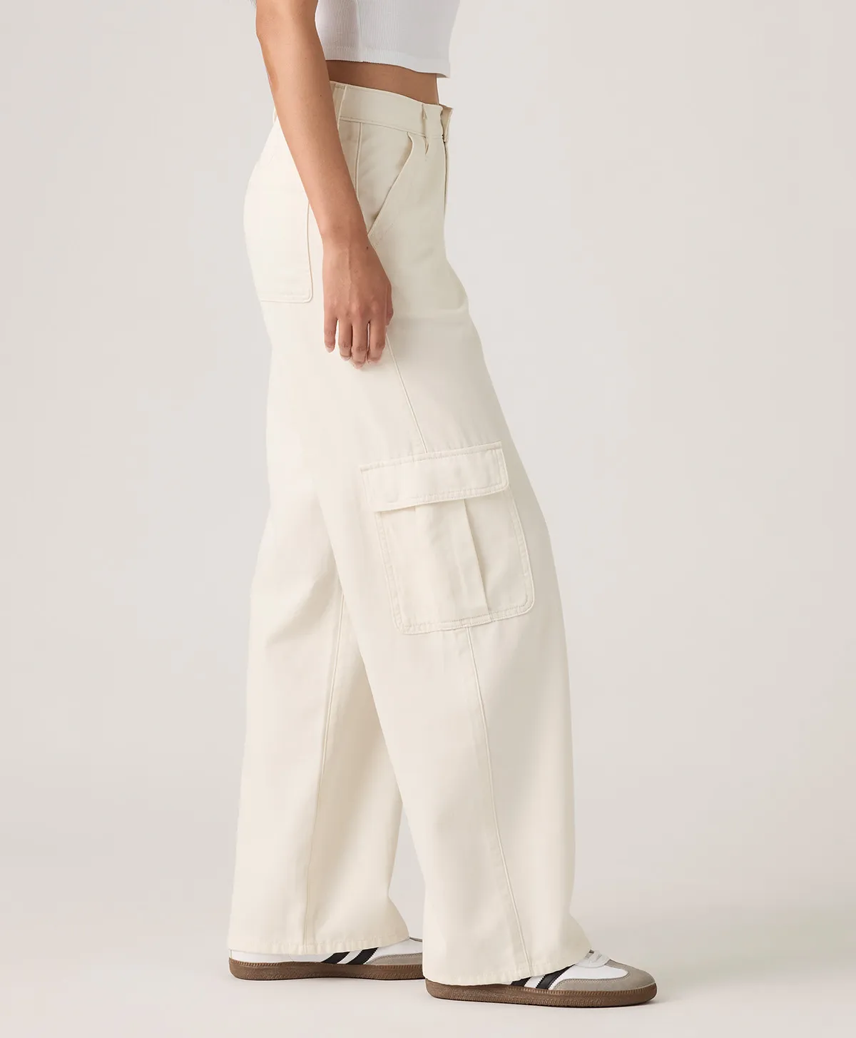 Jeans Super Loose Cargo Para Mujer - Vista 3