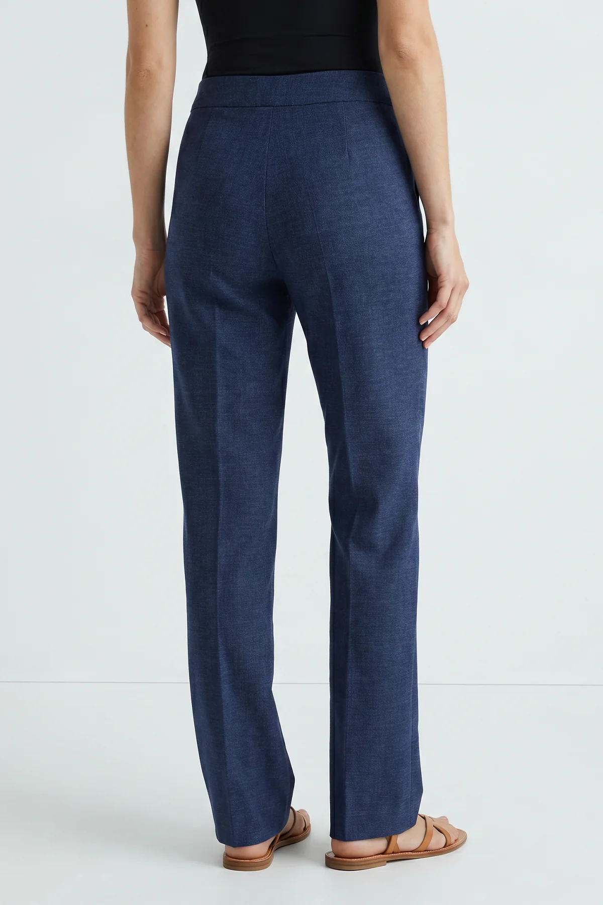 Pantalón Casual Azul Índigo en Poliéster para Mujer - Vista 3